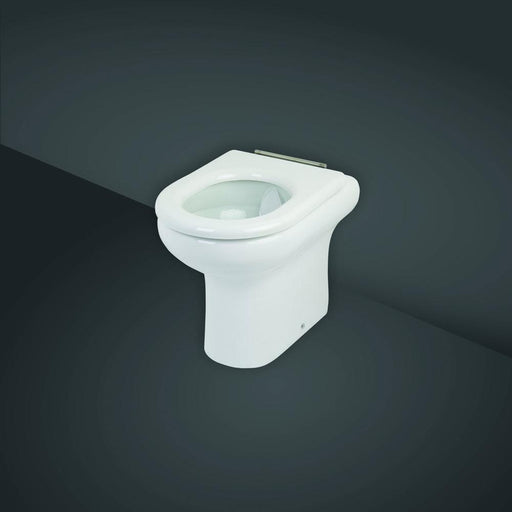 RAK Compact Special Needs Rimless Back to Wall WC Pan - Unbeatable Bathrooms