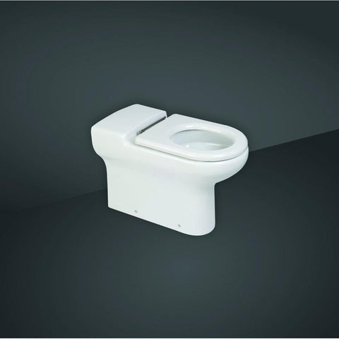 RAK Compact Special Needs 70cm Extended Rimless Back to Wall WC Pan - Unbeatable Bathrooms