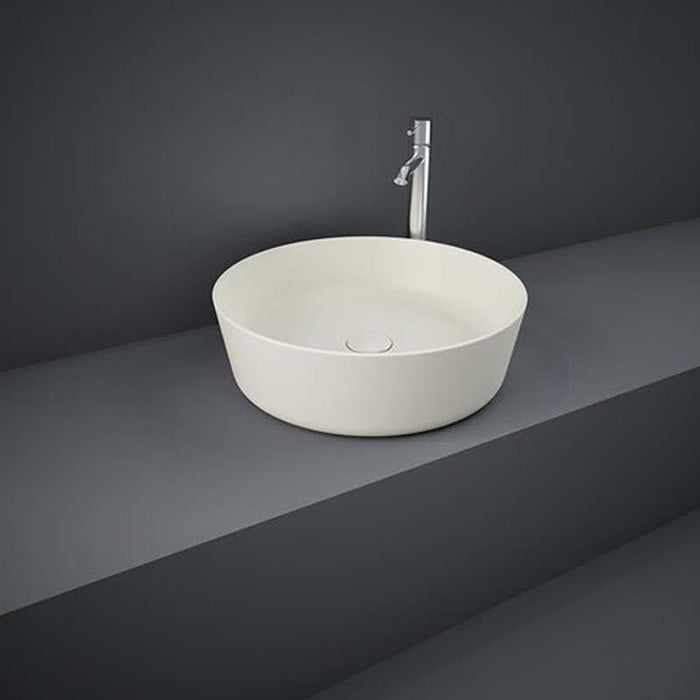 RAK Feeling 420mm 0TH Round Countertop Basin - Unbeatable Bathrooms