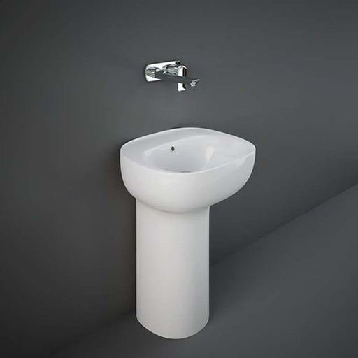 RAK Illusion 54cm Full Pedestal Basin - 0 & 1TH - Unbeatable Bathrooms