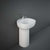 RAK Illusion 54cm Full Pedestal Basin - 0 & 1TH - Unbeatable Bathrooms