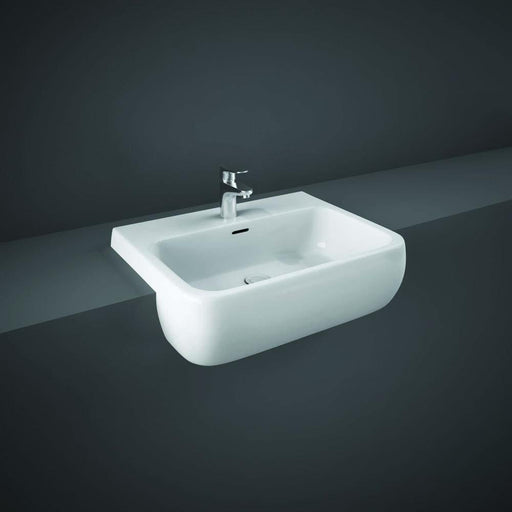 RAK Metropolitan 520mm Semi Recessed Basin - 1 & 2TH - Unbeatable Bathrooms