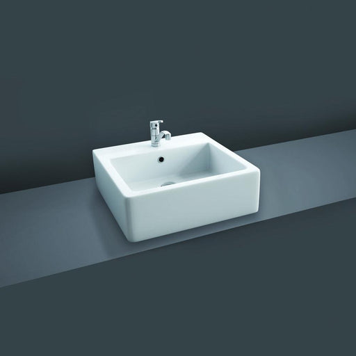 RAK Nova Mini 320mm 1TH Square Countertop Basin - Unbeatable Bathrooms