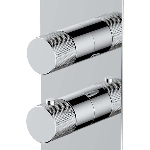 RAK Amalfi Dual Outlet, 2 Handle Thermostatic Concealed Shower Valve - Unbeatable Bathrooms