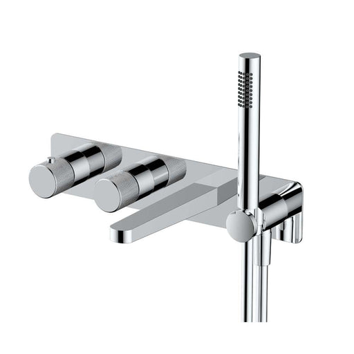 RAK Amalfi Horizontal Dual Outlet Thermostatic Concealed Shower Valve with Handset and Bath Spout - Unbeatable Bathrooms