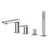 RAK Blade Deck Mounted Bath Shower Mixer - Unbeatable Bathrooms