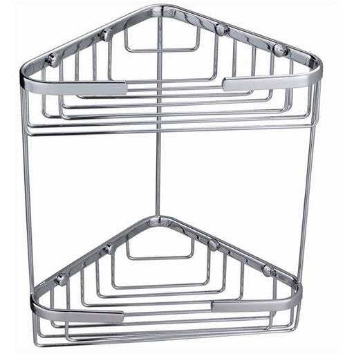 RAK Chrome Double Corner Basket RAKBSK001 - Unbeatable Bathrooms