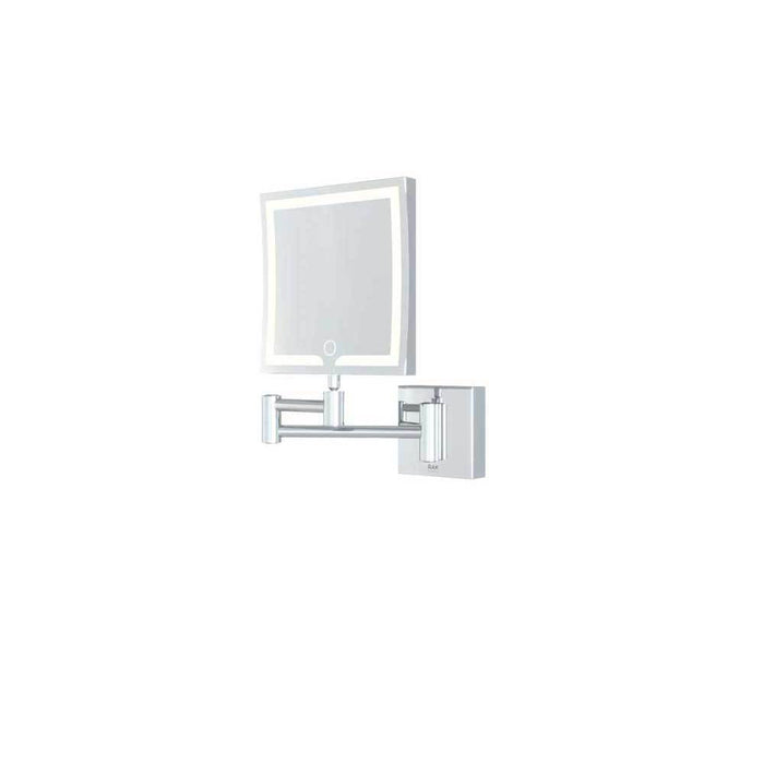 RAK Demeter Led Illuminated Square 3x Magnifying Mirror with Touch Sensor Switch - Unbeatable Bathrooms