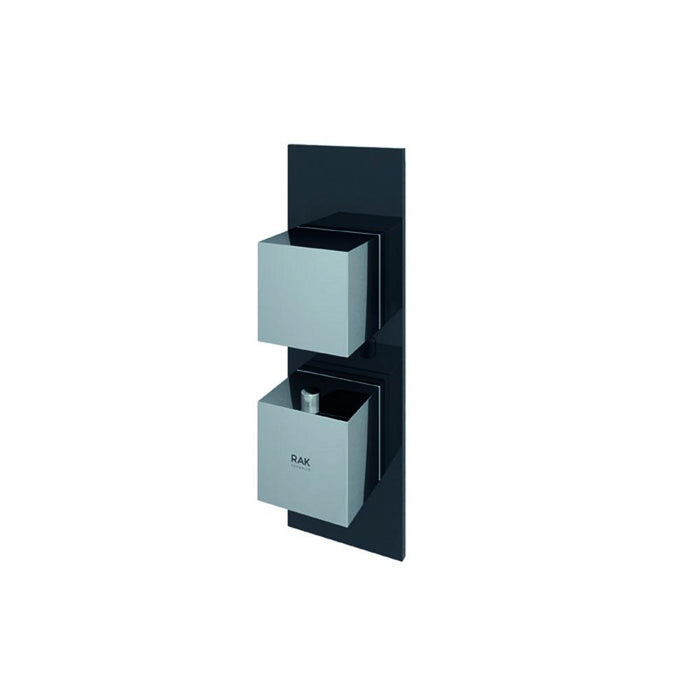 RAK Feeling Square Single Outlet Thermostatic Concealed Shower Valve - Unbeatable Bathrooms