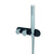 RAK Feeling Round Horizontal Dual Outlet Thermostatic Concealed Shower Valve with Wall Outlet - Unbeatable Bathrooms