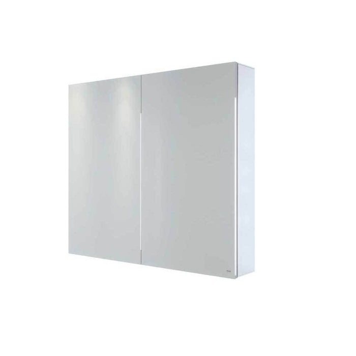 RAK Gemini 60cm x 70cm Alluminium Double Door Mirrored Cabinet with Adjustable Shelves - Unbeatable Bathrooms