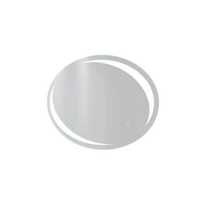 RAK Hades 90cm x 60cm Led Illuminated Oval Mirror with Demister and Touch Sensor Switch - Unbeatable Bathrooms