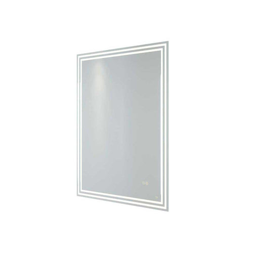 RAK Hermes 60cm x 80cm Led Illuminated Portrait Bluetooth Mirror with Demister,Shavers Socket and Touch Sensor Switch - Unbeatable Bathrooms