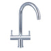 RAK Berlin Contemporary Cruciform Kitchen Sink Mixer - Unbeatable Bathrooms