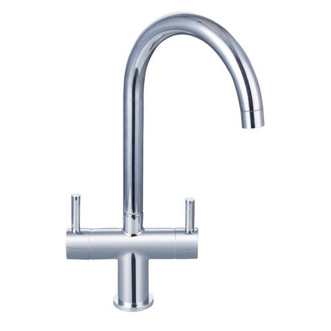 RAK Berlin Contemporary Cruciform Kitchen Sink Mixer - Unbeatable Bathrooms