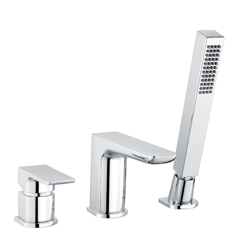 RAK Moon 3 Hole Deck Mounted Bath Shower Mixer - Unbeatable Bathrooms