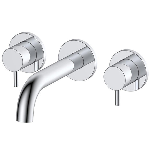 RAK Prima Tech 3 Hole Wall Mounted Basin Mixer - Unbeatable Bathrooms