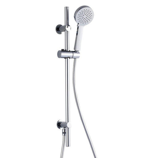 RAK Round Slide Rail Kit with 3 Function Head and Integral Wall Outlet (Adjacent Fixing Brackets) - Unbeatable Bathrooms