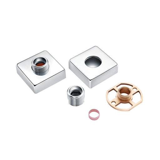 RAK Exposed Square Shower Bar Mixer Easy Fitting Kit (Pair) - Unbeatable Bathrooms