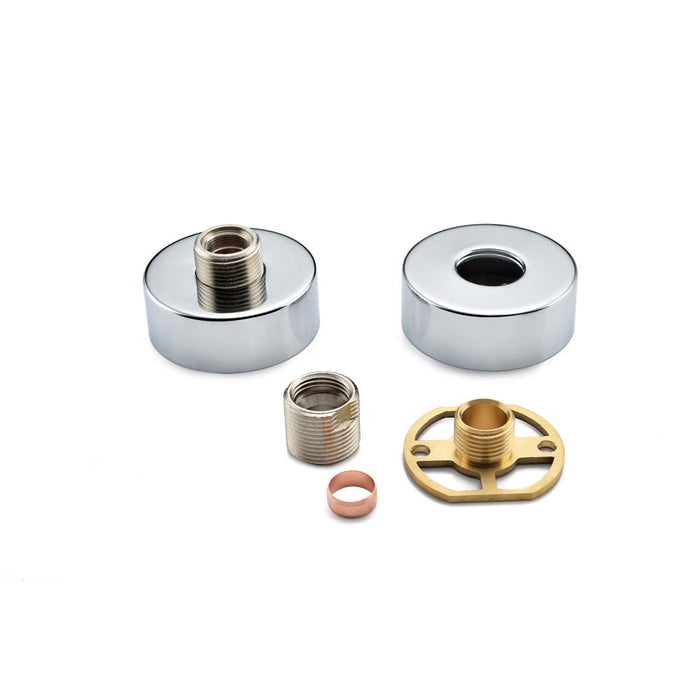 RAK Exposed Round Shower Bar Mixer Easy Fitting Kit (Pair) - Unbeatable Bathrooms