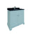 RAK Washington 600/800mm Vanity Unit - Floor Standing 2 Door Unit with Round Drop-In Basin - Unbeatable Bathrooms