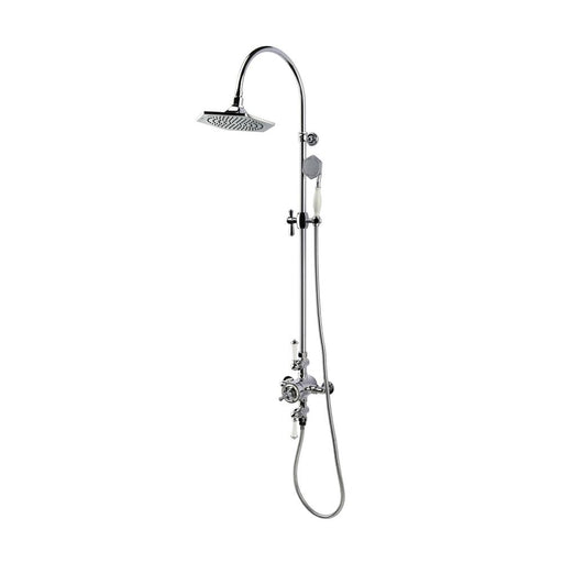 RAK Washington Exposed Thermostatic Shower Column with Fixed Head and Shower Kit - Unbeatable Bathrooms
