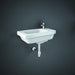 Rak Resort 450mm Cloakroom Vanity Unit - Wall Hung 1 Door Unit with Basin - Unbeatable Bathrooms