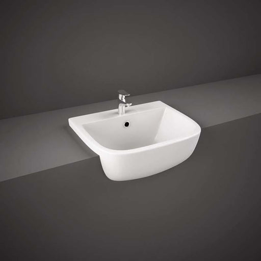 RAK Series 600 42cm Semi Recessed Basin - 1 & 2TH - Unbeatable Bathrooms