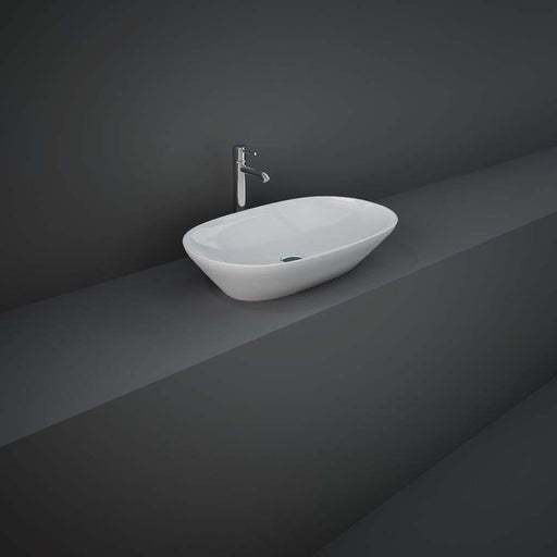 RAK Variant Elongated Oval Counter Top Wash Basin 60cm - Unbeatable Bathrooms