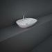 RAK Variant Elongated Oval Counter Top Wash Basin 60cm One Taphole with Tap Ledge - Unbeatable Bathrooms
