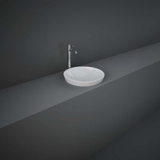 RAK Variant 360mm 0TH Round Counter Drop-In Basin - Unbeatable Bathrooms