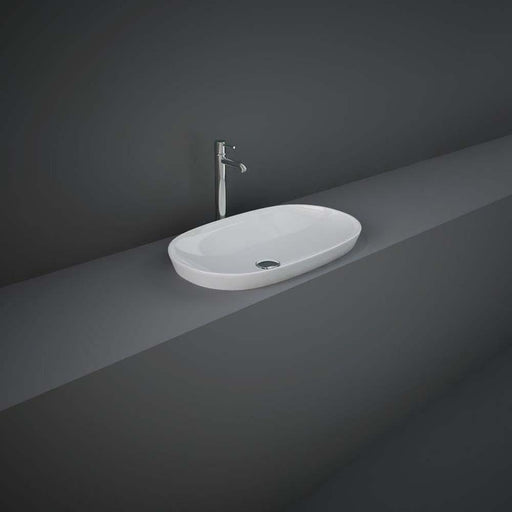 RAK Variant 600mm 0TH Oval Drop-In Basin - Unbeatable Bathrooms