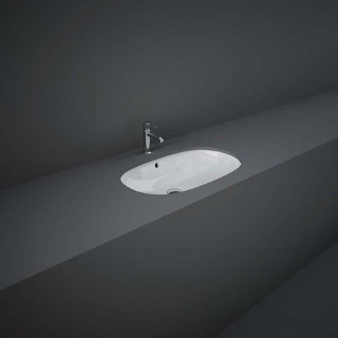 RAK Variant 360mm 0TH Oval Under-Counter Basin - Unbeatable Bathrooms