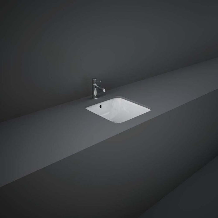 RAK Variant 360mm 0TH Square Under-Counter Basin - Unbeatable Bathrooms