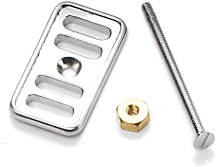 RAK Chrome Overflow Cover Plate with Fixings - O/FCOVER - Unbeatable Bathrooms
