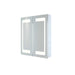 RAK Aphrodite LED Illuminated Double Door Mirrored Recessable Cabinet with Demister, Shavers Socket and Touch Sensor Switch - Unbeatable Bathrooms