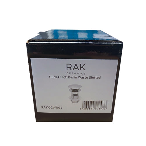 RAK Click Clack Slotted Basin Waste - Unbeatable Bathrooms