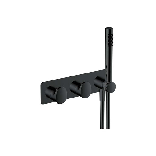 RAK Horizontal Dual Outlet Thermostatic Concealed Shower Valve with Handset - Unbeatable Bathrooms