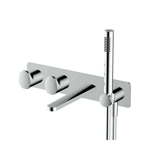 RAK Horizontal Dual Outlet Thermostatic Concealed Shower Valve with Handset and Bath Spout - Unbeatable Bathrooms