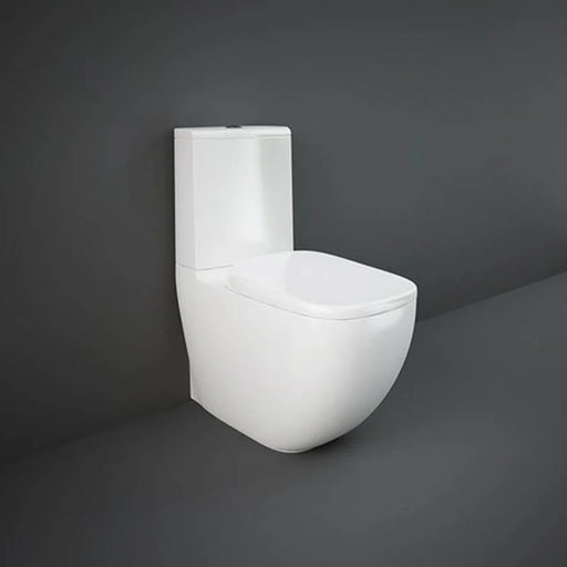 RAK Illusion Rimless Close Coupled Fully Back To Wall Toilet with Hidden Fixations - Unbeatable Bathrooms