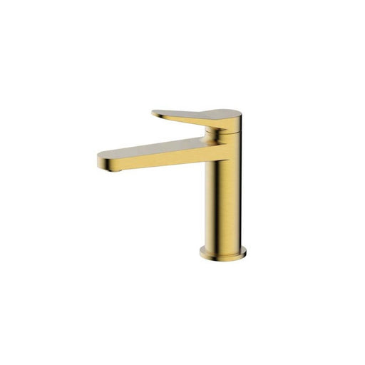RAK Petit Round Standard Basin Mixer - Brushed Gold - Unbeatable Bathrooms