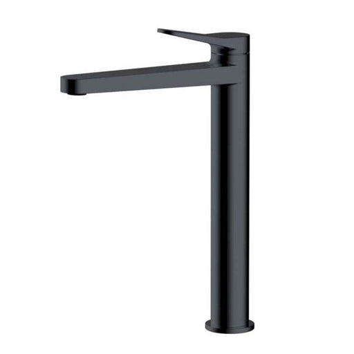 RAK Petit Round Tall Basin Mixer - Matt Black - Unbeatable Bathrooms