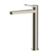 RAK Petit Round Tall Basin Mixer - Brushed Nickel - Unbeatable Bathrooms