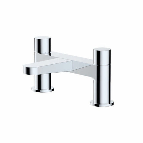 RAK Ceramics Petit Round Deck Bath Filler - Chrome - Unbeatable Bathrooms