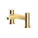 RAK Ceramics Petit Round Deck Bath Filler - Brushed Gold - Unbeatable Bathrooms
