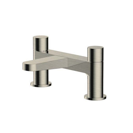 RAK Ceramics Petit Round Deck Bath Filler - Brushed Nickel - Unbeatable Bathrooms