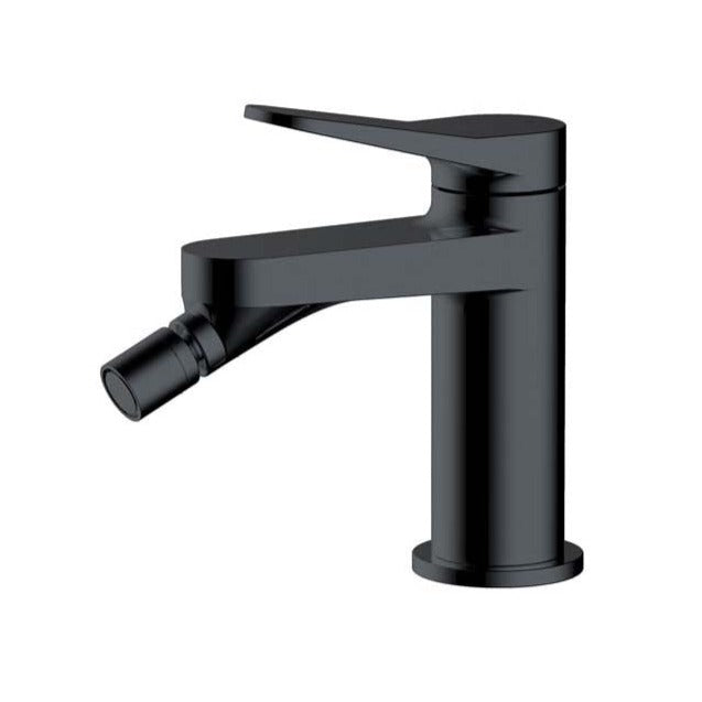 RAK Ceramics Petit Round Bidet Mixer Tap - Matt Black - Unbeatable Bathrooms