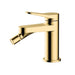 RAK Ceramics Petit Round Bidet Mixer Tap - Brushed Gold - Unbeatable Bathrooms