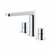 RAK Ceramics Petit Round Deck Mounted 3 Hole Basin Mixer - Chrome - Unbeatable Bathrooms