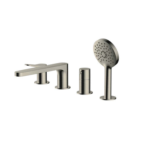 RAK Ceramics Petit Round 4 Hole Deck Mounted Bath Shower Mixer - Unbeatable Bathrooms